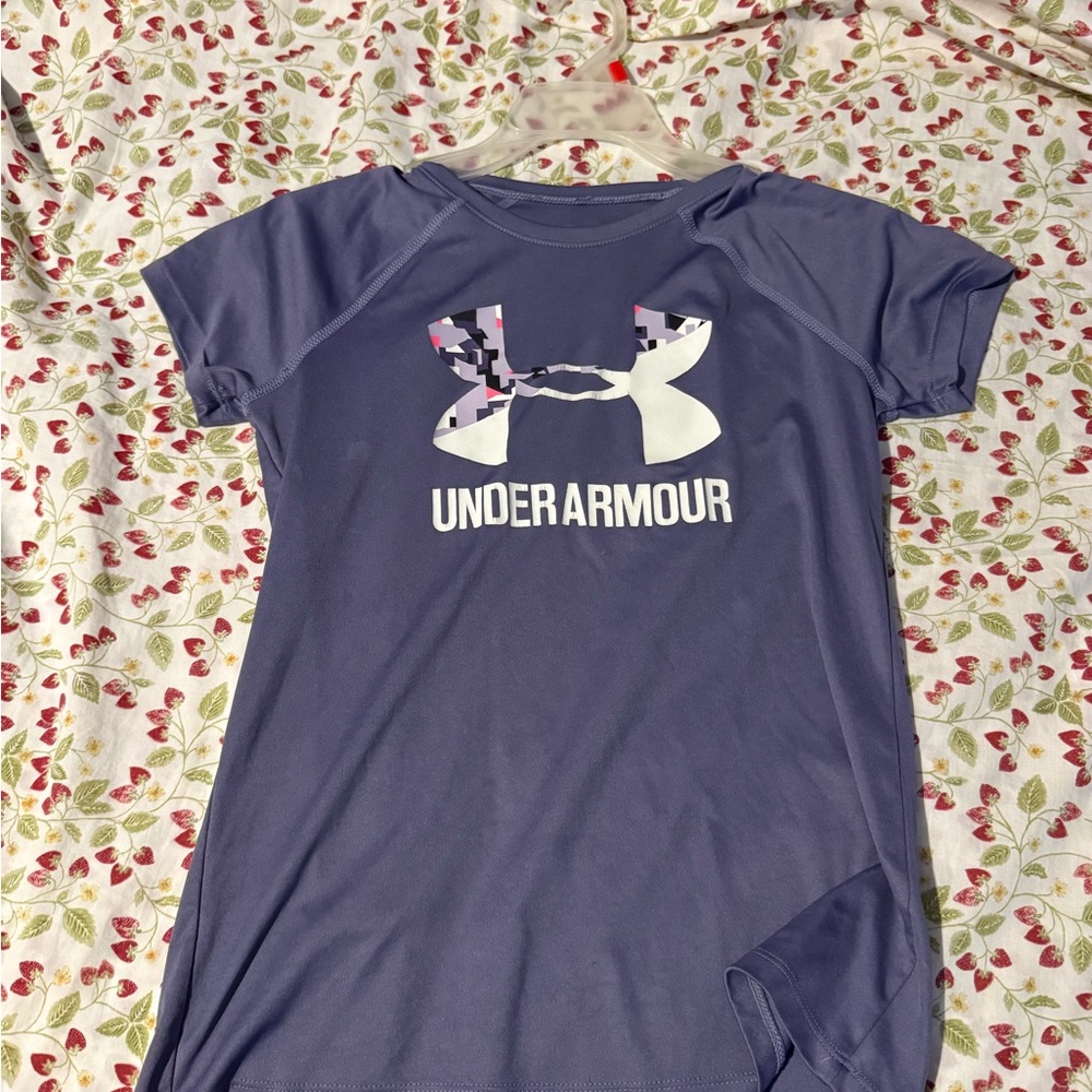 Under Armour Lavender Tee with Logo
